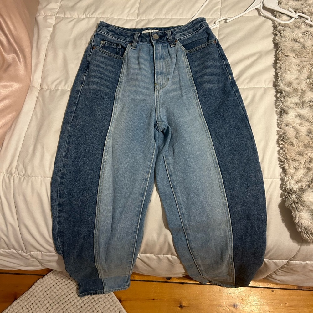 pacsun two toned jeans